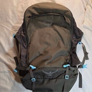 Osprey 40L Olive Green & Blue Backpack